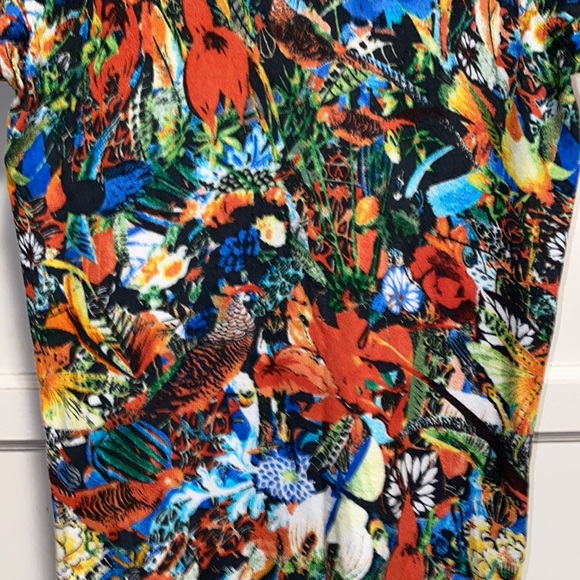 Philosophy Small Tropical Print Colorful Short Sleeve Top - Picture 5 of 8